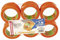 Ruban adhesif vinyle 33mx50mm orange 6095 lot de 5 et 1 gratuit