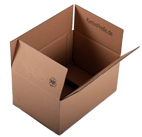 304 x 217 x 150 mm Wellpapp-Faltkarton 2-wellig DIN A4 30,4 x 21,7 x 15 cm - 10 Stück