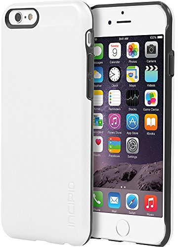 Incipio IPH-1178-WHT Feather Shine - edle Schutzhülle im Aluminium-Look mit Innenfutter für Apple iPhone 6 / 6S weiߟ