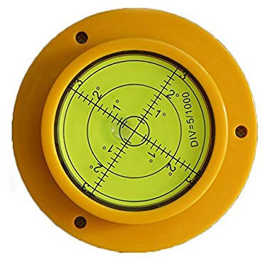90mm Large Bullseye Bubble Spirit Level, Round Precision Spirit Level Circular Bullseye Level Inclinometers Tool with Mounting Holes for RV Leveling Camper