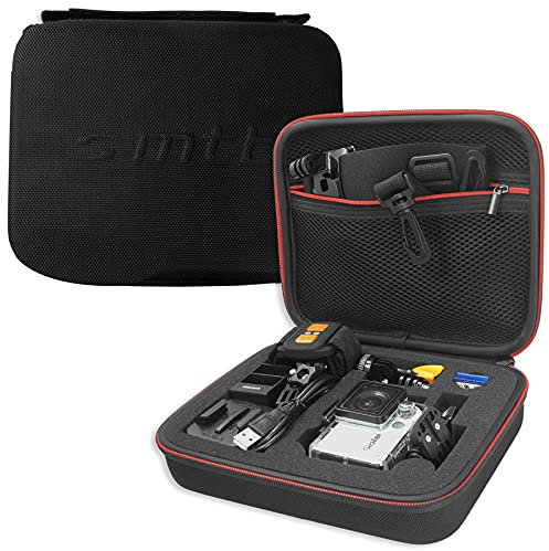 mtb more energy® Schutztasche XL für Rollei Action Cam 430, 425, 420, 415, 410, 400, 372, 350, 333, 300(+), 240, 230, 220 / 7S WiFi, 6S, 5S - Schwarz - Koffer Case Stecksystem Modular