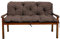 Gartenbankauflage Bankauflage Bankkissen Sitzkissen Polsterauflage V2 (100x60x50, Braun)