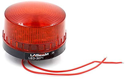 Signal industriel rond rouge voyant d'alarme stroboscopique LED-3071 AC 220V 3W