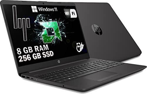 HP Notebook 255 G8 Pc portatile,Display HD 15.6,New Cpu Amd Dual Core Athlon 3050U,Fino a 3,20 GHz,Ram 8 GB DDR4,SSD M.2 Nvme 256 Gb, Bluetooth, WIFI,Porta Lan RJ-45,Windows 11 Pronto All'uso