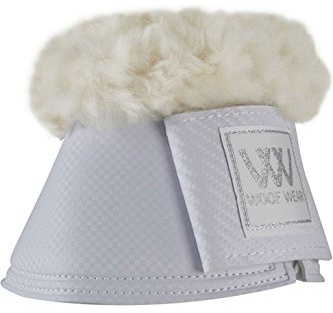 Woof Wear Faux Sheep Pro Over Reach Boots Large White