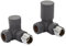 Team Controls Designer Matt Anthracite Corner Radiator Valves Pair 15mm Towel Rail Valve KT