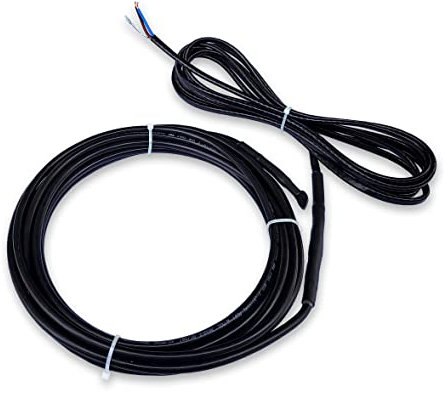 Calorique Cavo riscaldante di resistenza SNOW2P preconfezionato da 30 W/m, per sbrinamento di superfici esterne, terrazze aperte, vialetti, scale esterne, 6 m