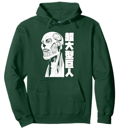 Attack on Titan Season 4 Colossal Titan mit Kanji Pullover Hoodie