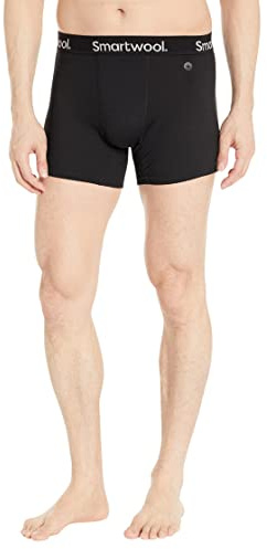 Smartwool Men's Active Boxer Brief Boxed Black Large