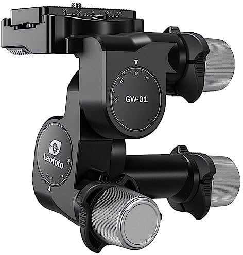 LEOFOTO GW-01 Geared 3-Way Ball Head with Arca Swiss Compatible Plate