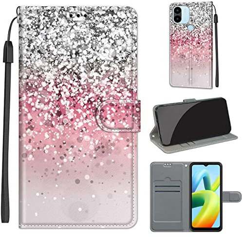 TOMYOU Coque pour Xiaomi Redmi A1 Etui Housse Cuir Téléphone Portable Étui avec Clapet Magnétique Protection avec Porte-Carte, Support pour Coque Xiaomi Redmi A1 / Xiaomi Redmi A1 Plus