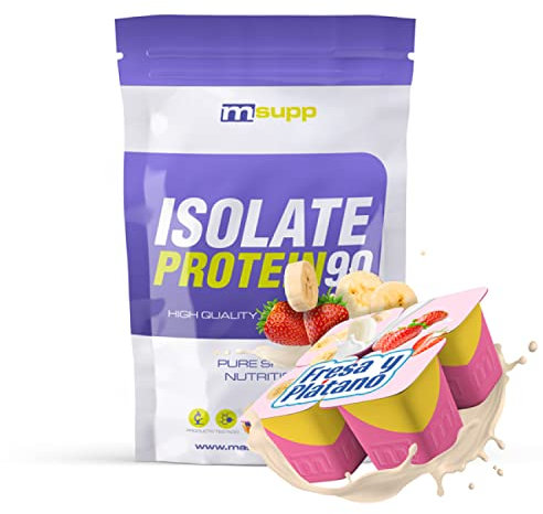 MM Supplements - Isolate 90 CFM - 500 g - Fraise et Banane - CFM Whey Isolate Protein - Avec Provon 295 Whey Isolate de Glanbia - Aide à augmenter la masse musculaire - Complément sportif