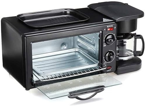 Four à micro-ondes, four à convection 9L, contrôle intelligent de la température, intérieur et étui en acier inoxydable, look rétro utile