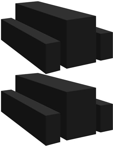 YMHPRIDE Zwei 3er-Set Schwarz Biertischhussen Bierbankhusse und Tischdecken, 50 cm Tischbreite,Bierzeltgarnituren 220 x 50 x 70 cm für Gartenbankett-Gartenmöbel.(6-teiliges Set)