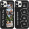 Personalisierte Handyhülle für iPhone Xr,Personalisiert Hülle mit Eigenem Foto Bedrucken Bild Text Selbst Gestaltet Schutzhülle, Schwarz Silikon Stoßfest Individuelle Custom Case