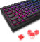 Womier Pudding-Tastenkappen-Set, 60, 65, 75, 100 % – PBT-Tastenkappen, 165 Tasten, OEM-Profil, benutzerdefinierte Cherry Gateron MX-Schalter, mechanische Tastatur, Schwarz/Orange