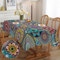 iEvery Tischdecke Boho Style Rechteckig Mandala Garten Tischdecken für Draußen Polyester Outdoor Abwaschbar Gartentischdecke Eckig Wetterfest für Küche Gartentisch Esstisch Couchtisch Party 150x300 cm