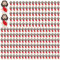 Yelakey Kleine Mini-Jesus-Figuren in Großpackung, klassisch, religiös, Christus, Retter, Jesus, Dekoration für Sonntag, Ostereier, Taufe, Rot, 200 Packungen, 200 Stück