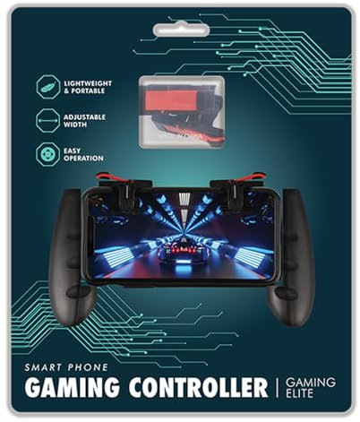 St@llion Mobile Phone Gaming Controller Adjustable, Foldable Game Handle for Smartphones | Gamepad for Android & iOS Trigger Buttons for PUBG, Call of Duty, Fortnite Mobile Gaming (Pack of 1)