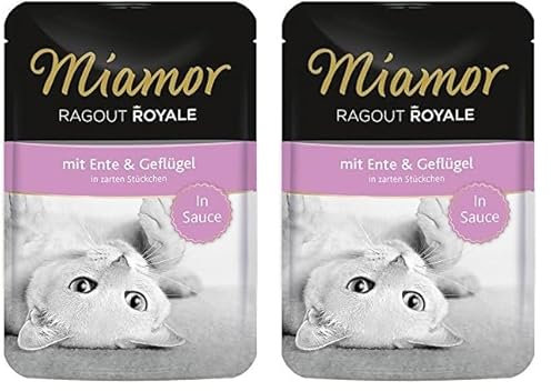 Miamor Ragout Royale in Sauce Ente & Geflügel 22x100g (Packung mit 2)