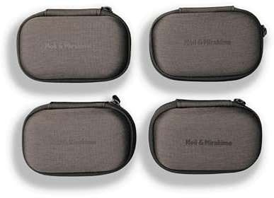 Set di 4 custodie per GoPro Hero, DJI Osmo, Insta360 Ace, custodia rigida per cords, caricatori, cuffie, SD Card, USB, cuffie in-ear, 10 x 7 x 5 cm