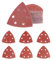 60 Pcs Mouse Sanding Pads, Multi Tool Sanding Pads for Mouse Sander Pads, Hook and Loop Sanding Sheets, Assorted 60/120/180/240/320/400 Grits Palm Sander Pads, 6 Holes Mouse Sander Detail Sandpaper