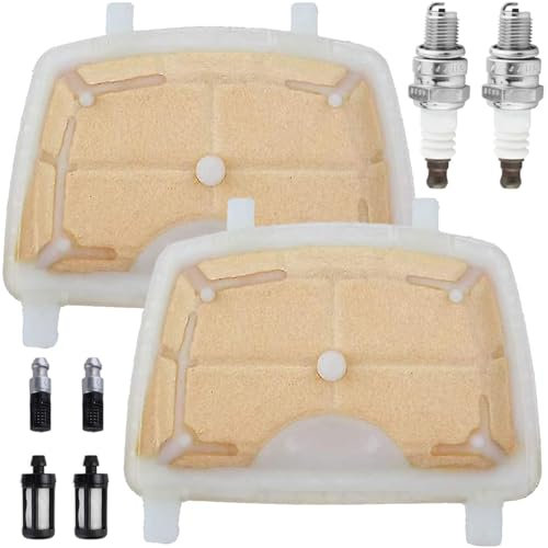 Qiuwanzia Air Filter Kit for Stihl MS171 MS171C MS181 MS181C MS211 MS211C Chainsaw Replaces Parts 1139 120 1602 11391201602 1139-120-1602 with Spark Plug Fuel Filter