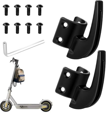 2 Stück Haken für Ninebot Max G30 Elektroroller,Scooter Haken Zubehör,Fronthaken,Elektroroller Haken für Ninebot Max G30 D 2 neue Starke Haken E Scooter Haken Zubehör,Elektroroller Haken Kompatibel