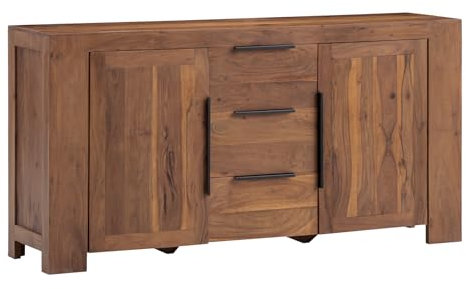 Woodkings Sideboard Osbon | Anrichte 175x90x45 aus Akazienholz | Kommode mit Stauraum für Wohnzimmer Schlafzimmer Homeoffice | Schrank mit Schubladen und Türen