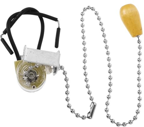 UKCOCO Pull Chain Light Fixture Lamp Switch Ceiling Light Pull Switch Home Office Lighting Accessory