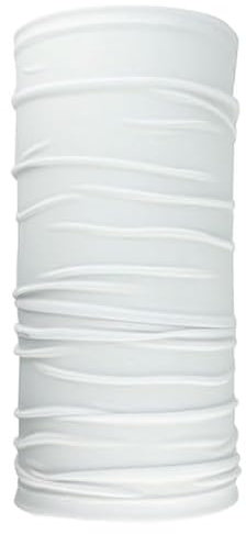 ware-direkt Multifunktionstuch Loop Schal | Sport Outdoor Motorrad | Damen Herren | Schlauchschal Halstuch | Atmungsaktiv Waschbar Elastisch | Vernähte Saumkanten (Weiß)