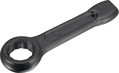 QUARKZMAN 27mm Ringmaulschlüssel mit Schlagring, aus hochfestem Stahl, Einzelkopf-Schraubenschlüssel Handwerkzeug