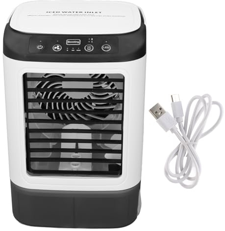 Ventilateur Portable 900 ml, Fonction de Vaporisation, Vitesse de Ventilation Réglable, Mini Ventilateur Personnel pour la Maison, Chambre ou le Bureau