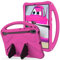 YKWXSC Custodia Bambini per Samsung Galaxy Tab S10+/S9 FE+/S7 FE/Galaxy S9 Plus S8+ S7 Plus 12,4 Pollici, Leggera in EVA Protezione Cover per Antiurto con Supporto e Tracolla, Rosa