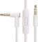 ALUNME Cavo audio di ricambio, compatibile con cuffie Beats Studio Solo Pro Detox Mixr Executive Pill con microfono in linea e controllo (bianco)