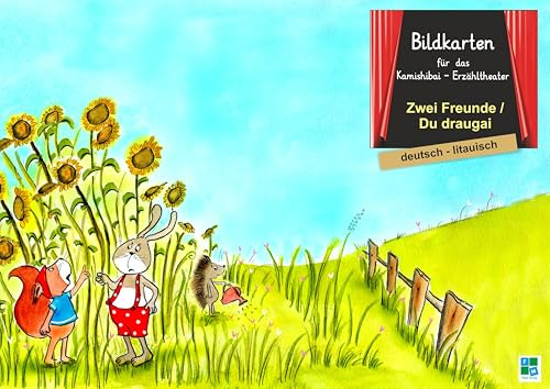 Zwei Freunde: Bildkarten für das Kamishibai-Theater DINA 3 in deutsch/litauisch