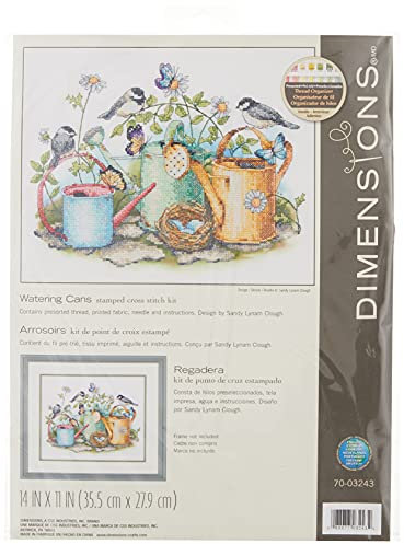 Dimensions Kreuzstich-Set (inkl. Vorlage, Nadel und Anleitung), Watering Cans