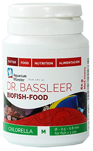 Aquarium Münster Biofish Food Chlorella M - 60 g für Fische, Aquarianer, Fischfutter, Fischfutterflocken, 60 Gramm