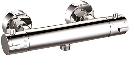 VeeBath Geo Luxury Thermostatic Round Bar Mixer Shower Valve Tap Chrome