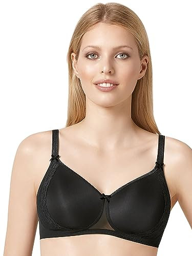 Rosa Faia Damen BH (Ohne Bügel) 5618 Soft-BH Mit Schale Lace Rose, Gr. 80B, Schwarz (Schwarz 001)