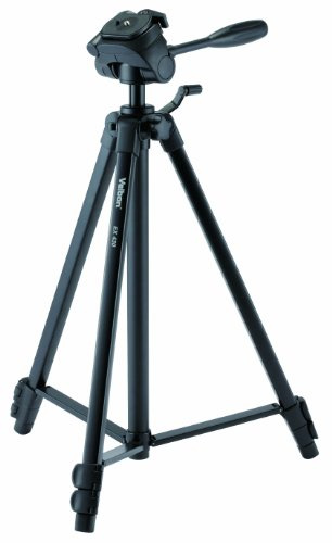 Velbon EX-430/F Aluminum Tripod with 3-Way Pan Head, 4.41lbs Load Capacity