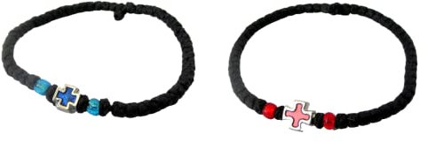 IconsGr Handmade Christian Orthodox Komboskoini, Prayer Rope Bracelet Setx2-5604