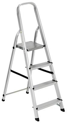 Linea Garden Friend Scala Alluminio Everest 4 gradini per Uso Domestico e bricolage Portata Max 150 kg