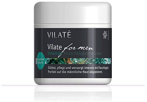 Anti Aging Feuchtigkeitscreme 50ml - Gesichtspflege mit Malachit. Sofortige Antifaltenwirkung für Männer, auch bei empfindlicher-fettiger Haut - von Vilate. Made in Germany.