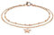 Bungsa Bettelarmband Stern roségold Edelstahl für Damen (Edelstahl Armband Damenarmband Herrenarmband Bracelet Chirurgenstahl Schmuck)