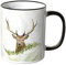 WANDKINGS Tasse, Motiv „Majestätischer Hirsch 2“ - SCHWARZ