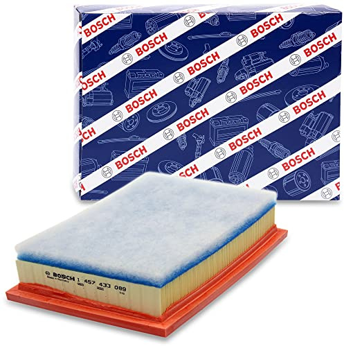 Bosch S3089 Car Air Filter - Replacement Filter | Separates Particles from the Air Intake - Moisture-resistant plus High Tensile Strength