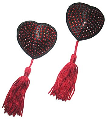 Chilirose - CR 3230 Nipple Covers Rot, Größe:OS