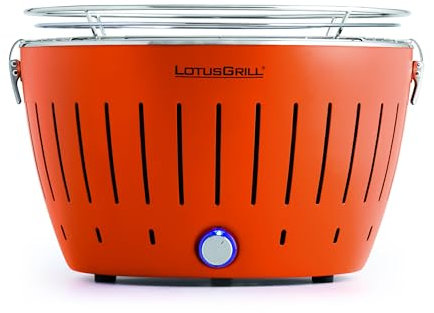 LotusGrill Classic G340 Mandarinenorange Holzkohlengrill mit USB Anschluss