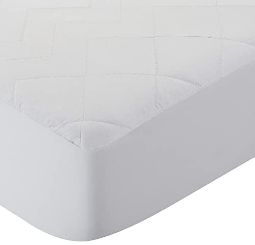 Pikolin Home - Proteggi/coprimaterasso imbottito in tessuto 100% cotone con trattamento anallergico e completamente traspirante